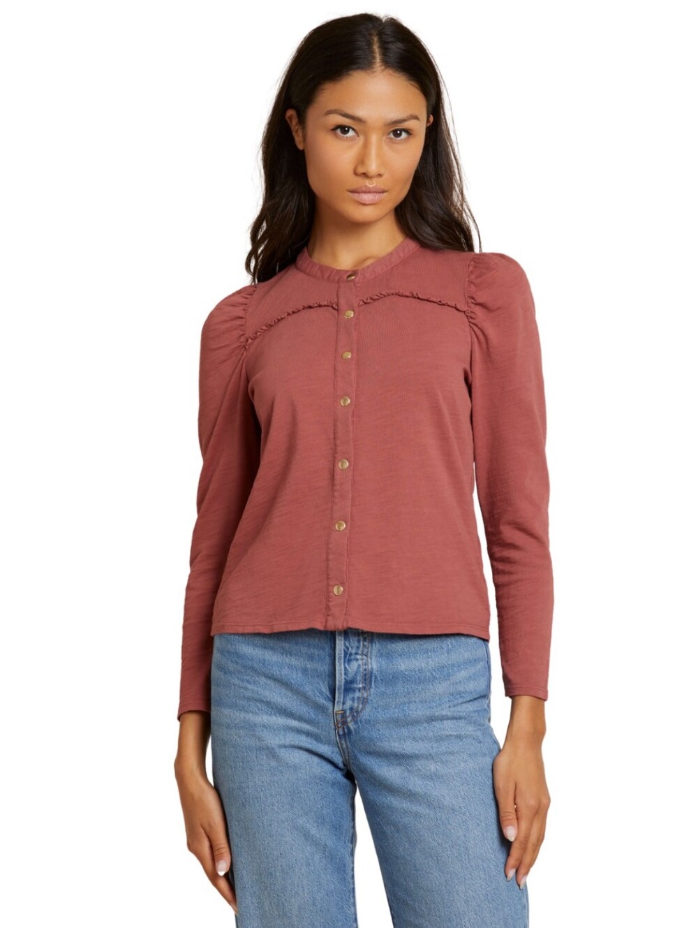 Nation LTD Juniper Ruffle Shirt